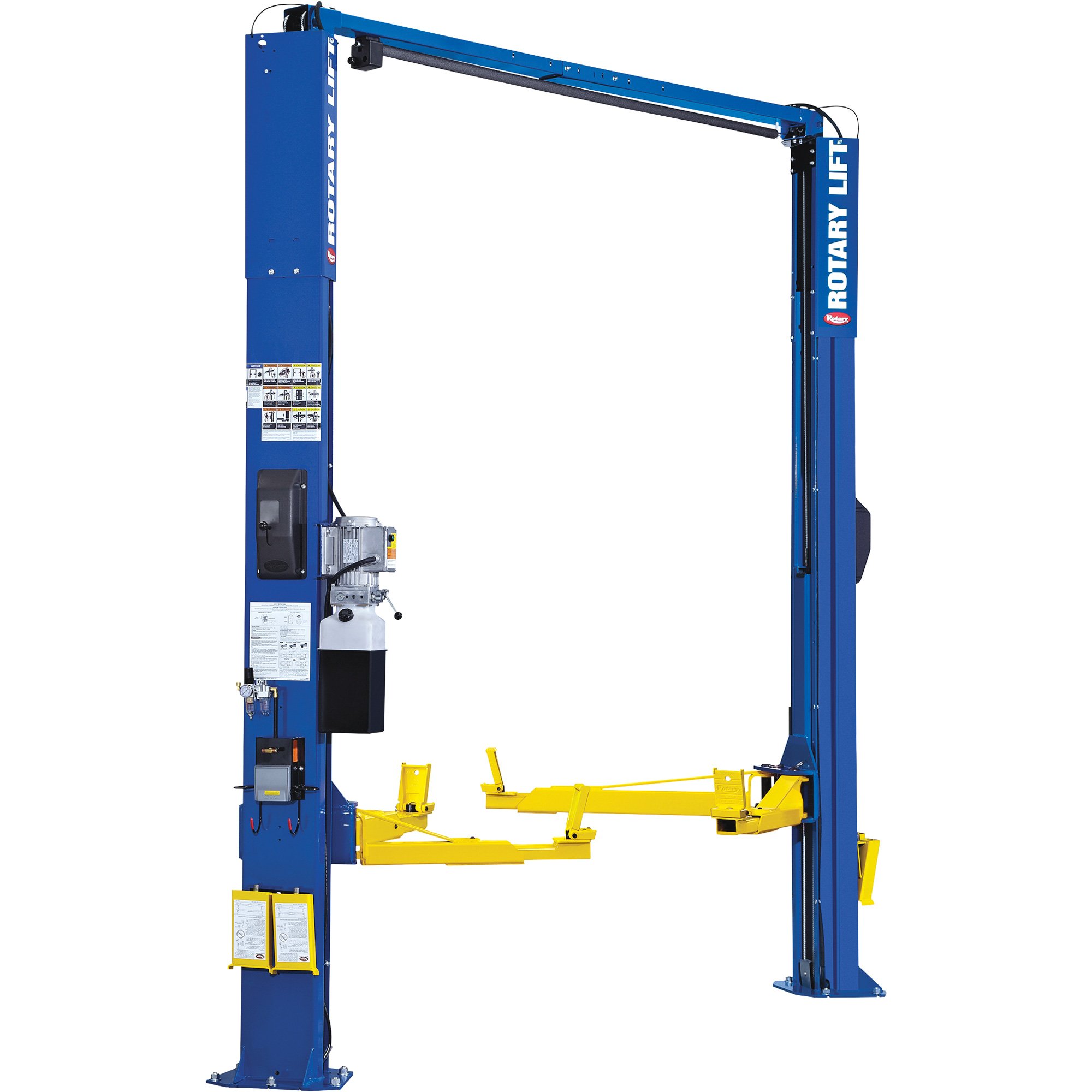 Rotary Lift 2-Post Asymmetrical Narrow Car Lift — 7000-Lb. Capacity, Blue, Model# ATO7N000BBL